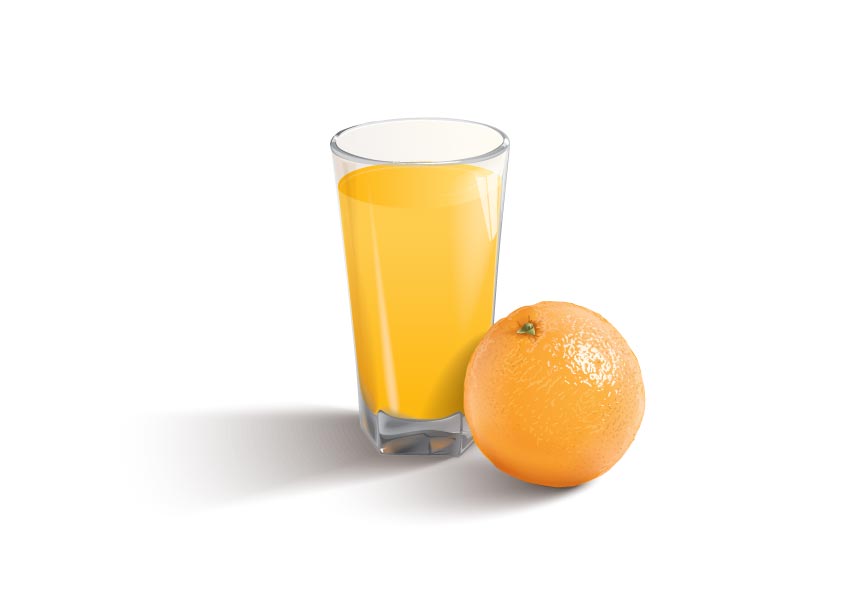 Orangensaft und Orangenvektormaterial range Orangensaft orange material   