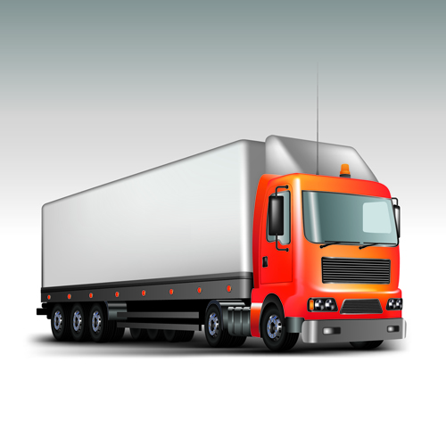 現実的な配達トラックのベクトルデザイングラフィックス04 配信 現実的な トラック   