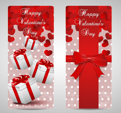 Glänzender Valentinstag Geschenkkarten Set 09 Valentine shiny Geschenkkarten Geschenkkarte   