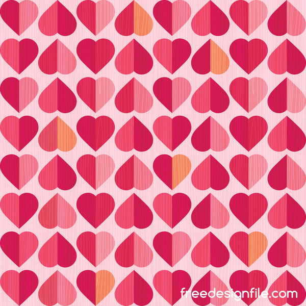 Vector valentine Herzmustermaterial 03 Valentine Muster Herz   