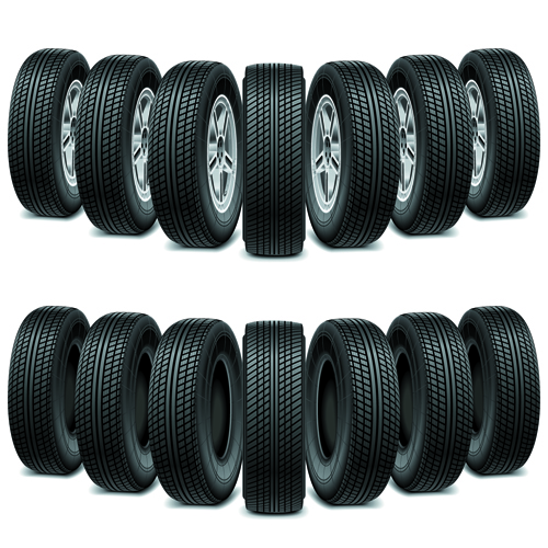 Creative pneus de voiture vector design 04 voiture pneu Créatif   