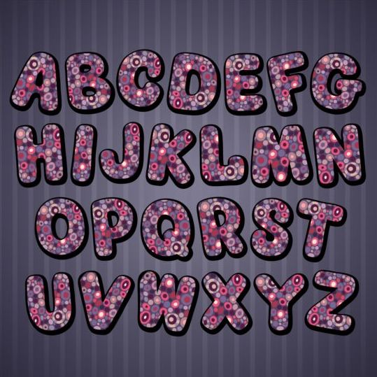 Dekormuster mit Alphabet-Vektor 01 Muster Dekor alphabet   