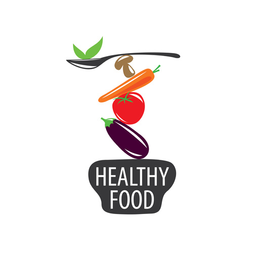 Gesunde Ernährung Logo-Design Vektor-Set 08 logo gesund Essen   