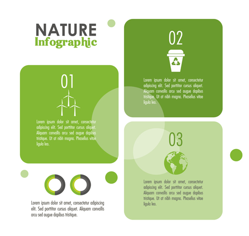 Natur Infografie-Vektormaterial 01 Natur Infografik   