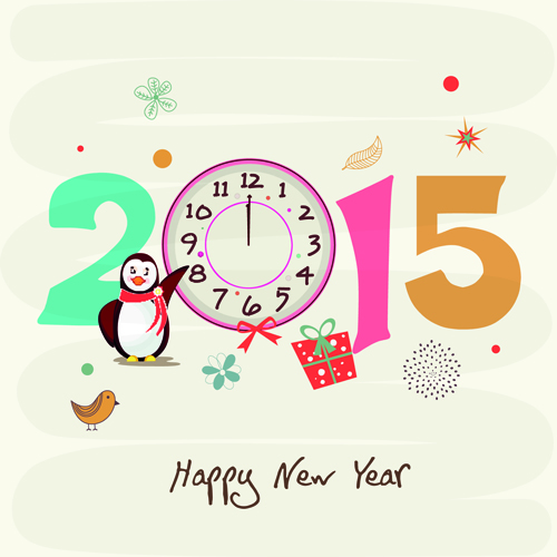 Neujahr 2015 Textgestaltungsset 08 Vektor text Neujahr 2015   