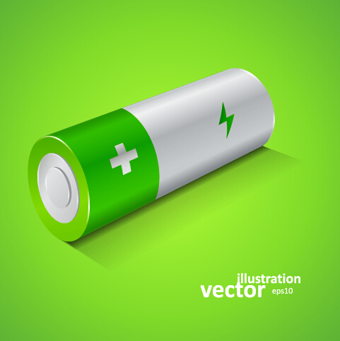 現実的なバッテリーベクトル材料セット01 リアルな バッテリー   