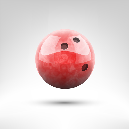 Realistisches Bowlingkugelvektordesign 08 realistisch design bowling ball   