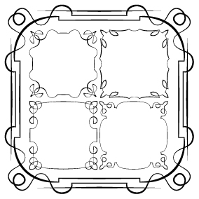 Ensemble de simples vecteurs de trame dessinés à la main 13 simple main dessiné cadre   