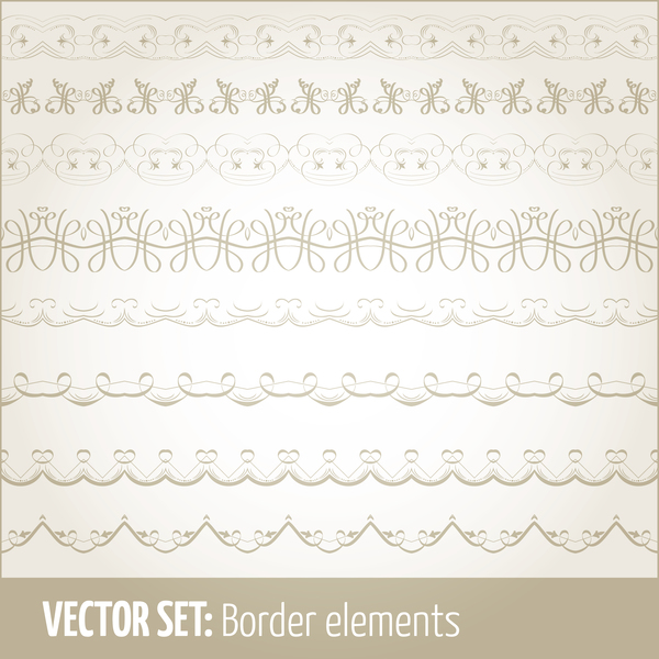 ヴィンテージ装飾のボーダーデザインセット12 装飾品 罫線 ビンテージ   