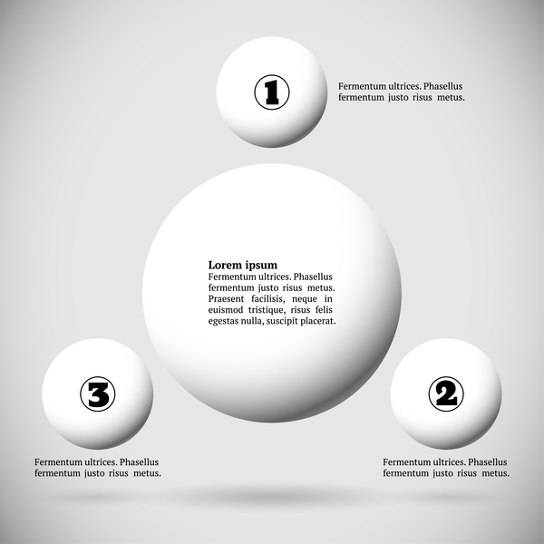 インフォグラフィックスを持つ白いボールベクトルテンプレート06 ホワイト ボール インフォグラフィック   