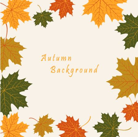 秋の葉ヴィンテージアートの背景ベクトル01 背景 秋の葉 秋 ヴィンテージ   