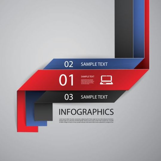 色付き折り紙インフォグラフィックテンプレートベクトル 色付き 折り紙 インフォグラフィック   