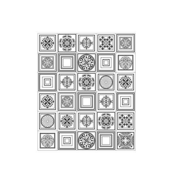 Différents vecteurs de motif floral ensemble vecteur de motif motif floral motif floral different   