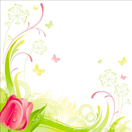 Eleganter blumiger Hintergrund Illustration Vektor 09 illustration Hintergrund floral elegant   