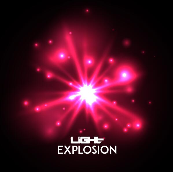 Leichter Explosionseffekt Hintergrundvektor 06 Wirkung Licht explosion   
