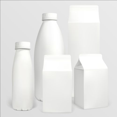 牛乳カートンパッケージベクトル01のミルクボトル ミルク ボトル パッケージ カートン   
