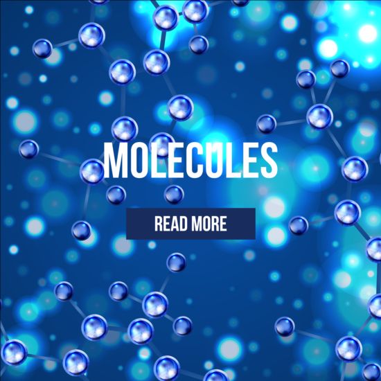 Molécules structure concept fond vecteur 04 structure Molecules fond concept   