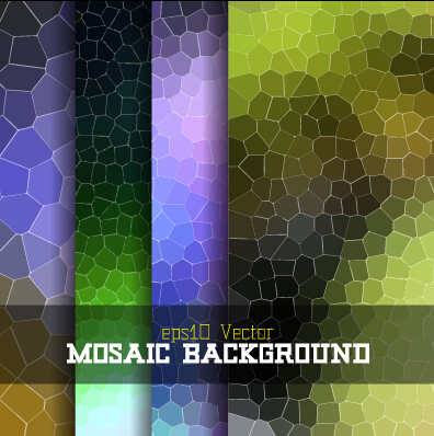Mosaikhintergrund leuchtet Vektor Mosaik glänzend   