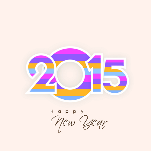 Neujahr 2015 Textgestaltungsset 07 Vektor text Neujahr 2015   
