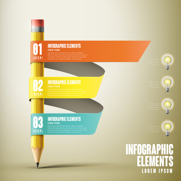 Matériel de modèle infographique de l’éducation vectorielle 15 infographie education   