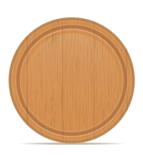 Conception de vecteur de planche à découper en bois ensemble 01 en bois découpage Conseil conception   