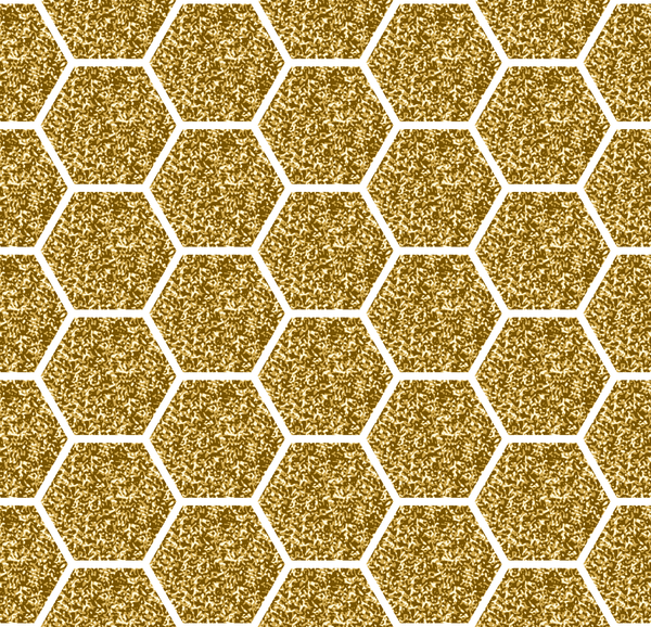 Sechseck-Muster goldenen Mustervektor Muster hexagon golden   