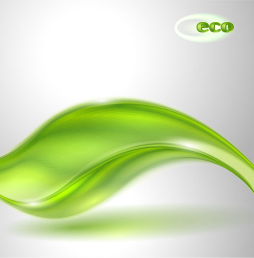 Abstrait vert ondulé style Eco fond vecteur 03 vert ondulé fond eco Abstrait   