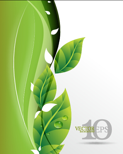 Leuchtend grün lässt Hintergründe Vektorgrafik 03 Hintergründe Hintergrund grüne Blätter Blätter   