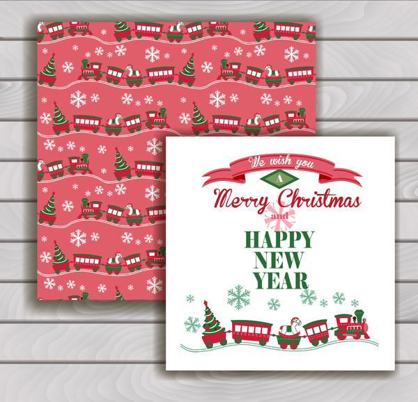 Cartes de voeux de Noël et enveloppes avec vecteur de fond en bois 05 voeux Noël enveloppes en bois cartes   