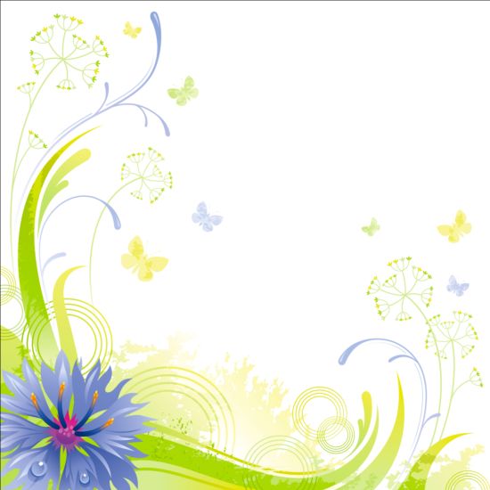 Eleganter blumiger Hintergrund Illustration Vektor 08 illustration Hintergrund floral elegant   