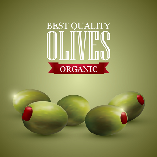 Graphismes vectoriels de qualité d’olives organiques 01 qualité organique olives graphisme   