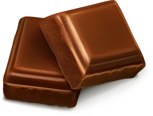 Realistische Schokoladen-Vektorgrafik 01 Schokolade realistisch   