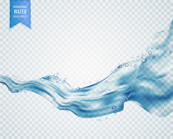 Illustration vectorielle transparente d’effet d’éclaboussure d’eau 06 transparent Effet éclaboussure eau   