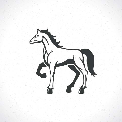 Vecteur ensemble de logos de cheval Design 05 logos Cheval   