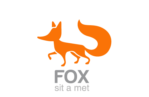 フォックスデザインベクターロゴ素材 素材 ロゴ フォックス   