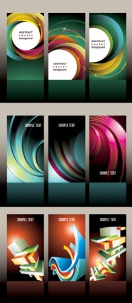 matériel vectoriel de brochure de couverture abstraite 3D couverture brochure Abstrait 3d   