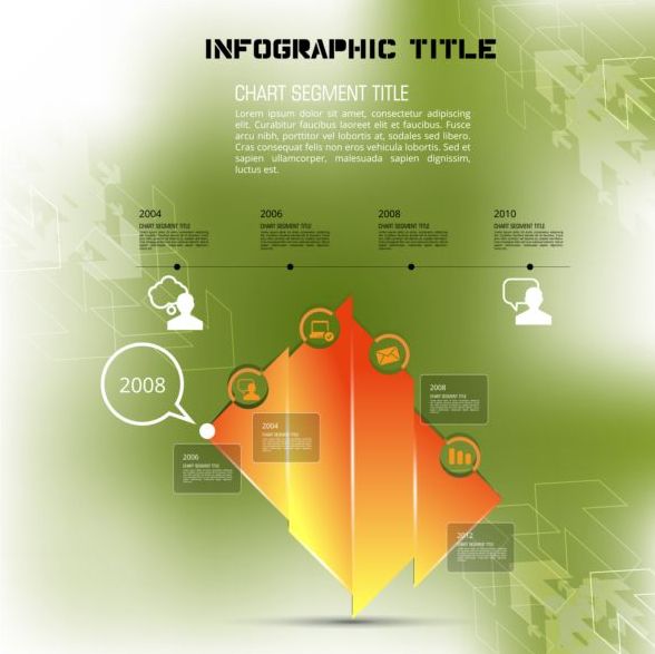 ビジネスインフォグラフィックテンプレートグリーンスタイルベクター04 ビジネス グリーン インフォグラフィック   