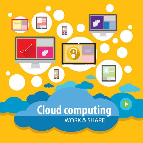 Cloud Rechenarbeit Schablekte schablone computing cloud   