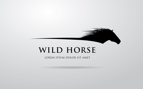 Creative Horse logo vector design 05 logo Créatif Cheval   