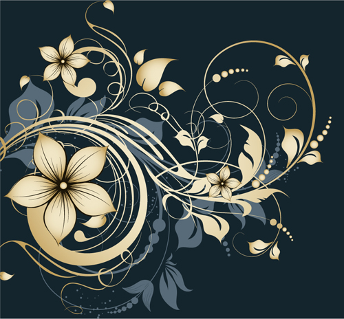 Elegante abstrakte Blumenvektoren Grafik 07 Grafik elegant Blume abstract   