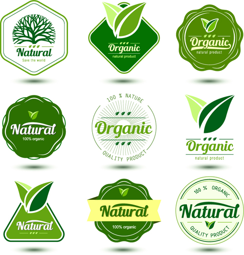 Naturprodukteetiketten entwerfen Vektor Produkt Natürlich Etiketten   