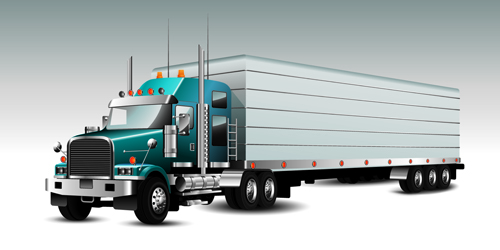 現実的な配達トラックのベクトルデザイングラフィックス03 配信 現実的な トラック   