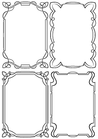 Set von einfachen handgezeichneten Rahmenvektoren 11 Rahmen hand gezeichnet einfach   