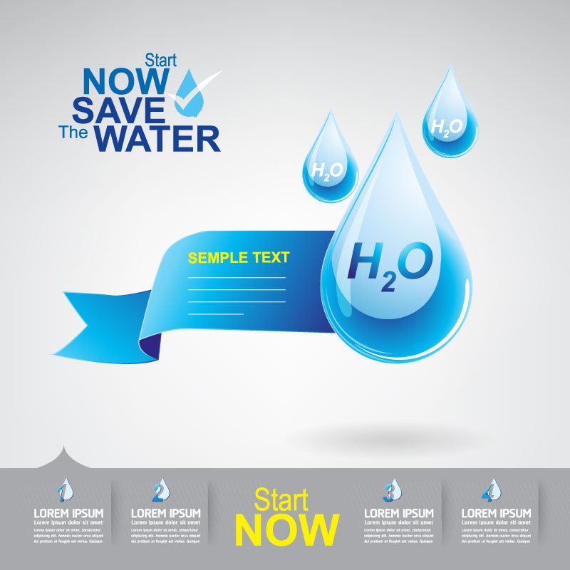 Starten Sie jetzt den Wasserinfografie-Vektor 09 Wasser start Speichern Jetzt Infografik   