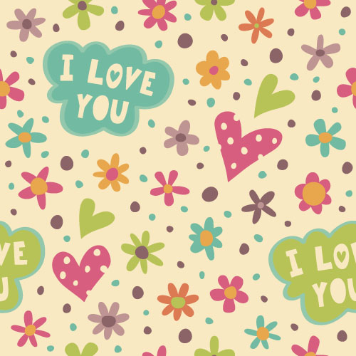 Valentines jour coeur seamless pattern vecteurs 04 sans soudure Saint-Valentin modèle jour coeur   