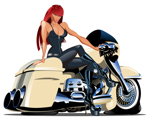 Oldtimer-Illustration Design Vektor 10 vintage Motorrad illustration design   