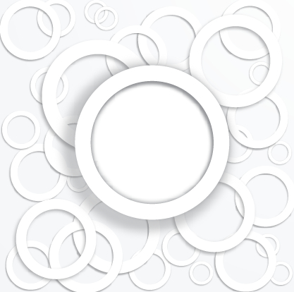 Vecteur de conception de fond de cercle blanc 01 fond conception de fond cercle blanc   