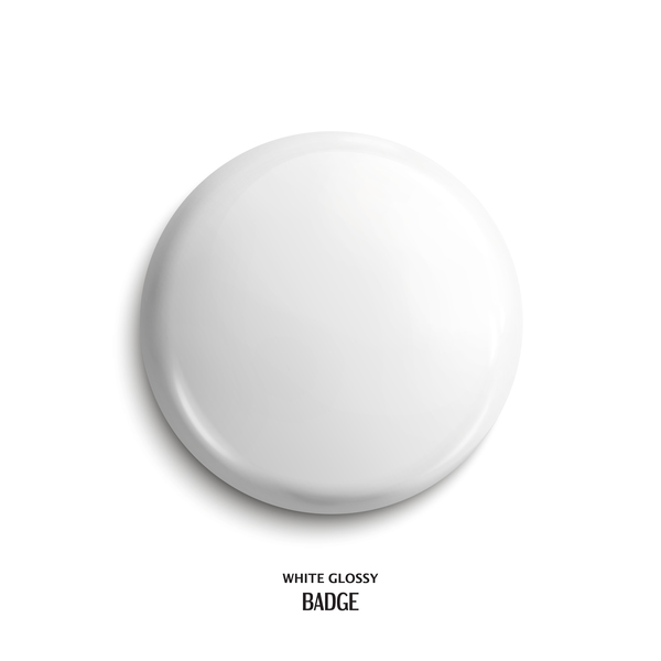 ホワイト光沢ボタンベクター素材 白 光沢のある ボタン   