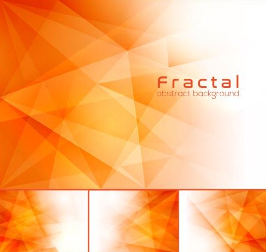 vecteur de fond Abstrait orange fractal orange fractal fond Abstrait   