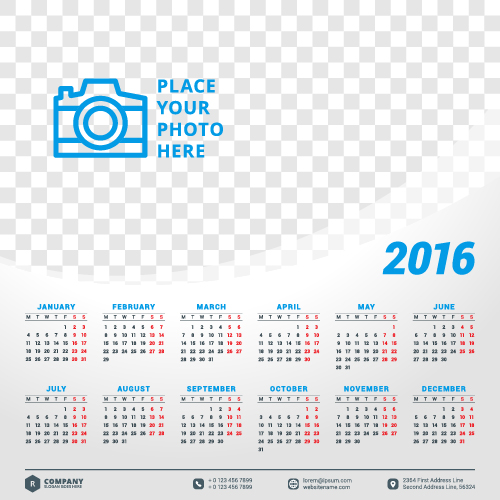 2016 Firmenkalender kreativ Design Vektor 06 Unternehmen Kreativ Kalender 2016   